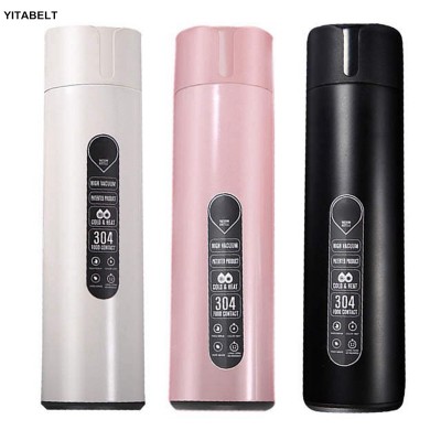 420ml Led Digital Vacuum Mug Thermos Stainless Steel Hot Water Bottle Wireless Charging Travel Cup